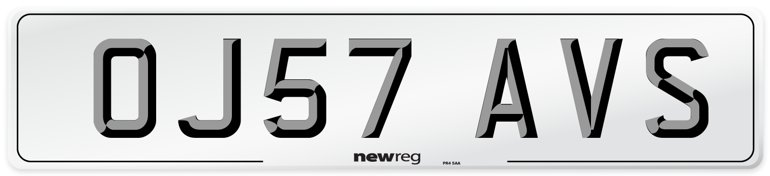 OJ57 AVS Number Plate from New Reg